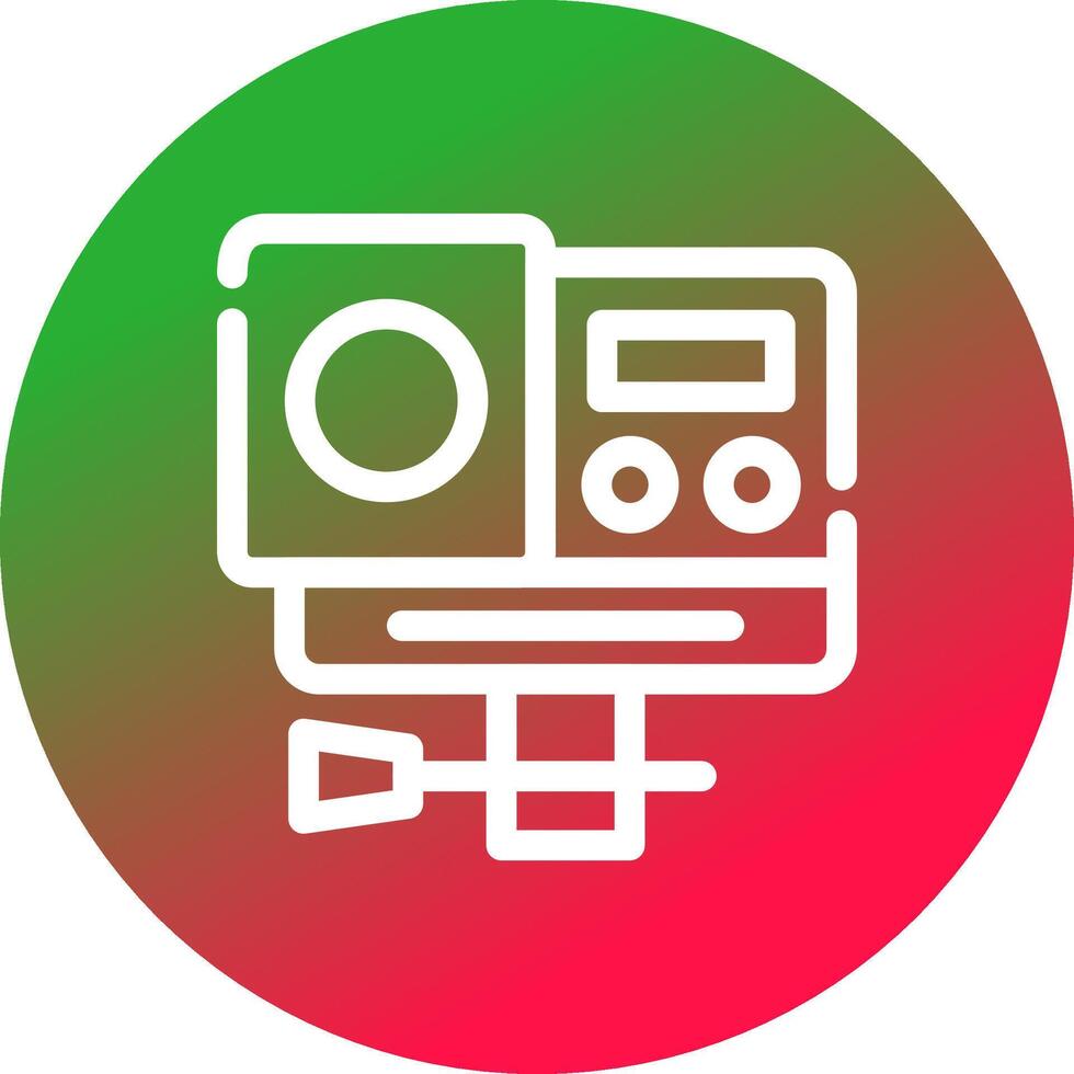 Action Camera Creative Icon Design vector
