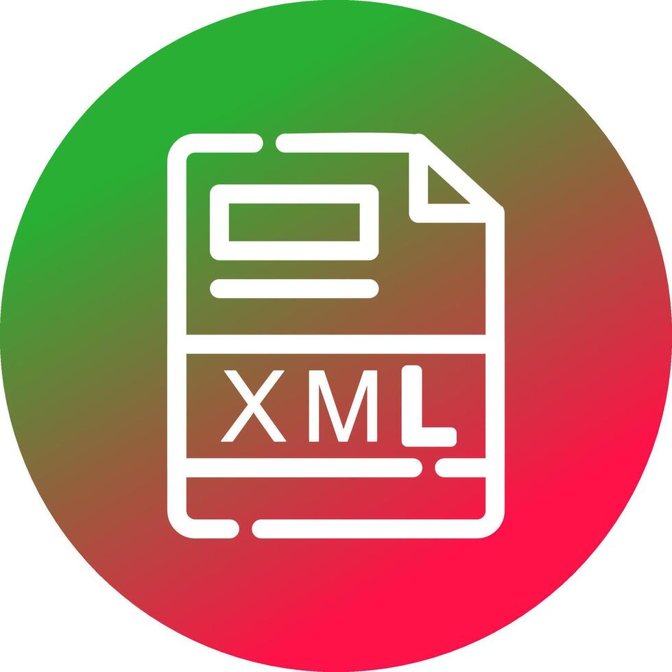 XML Creative Icon Design vector