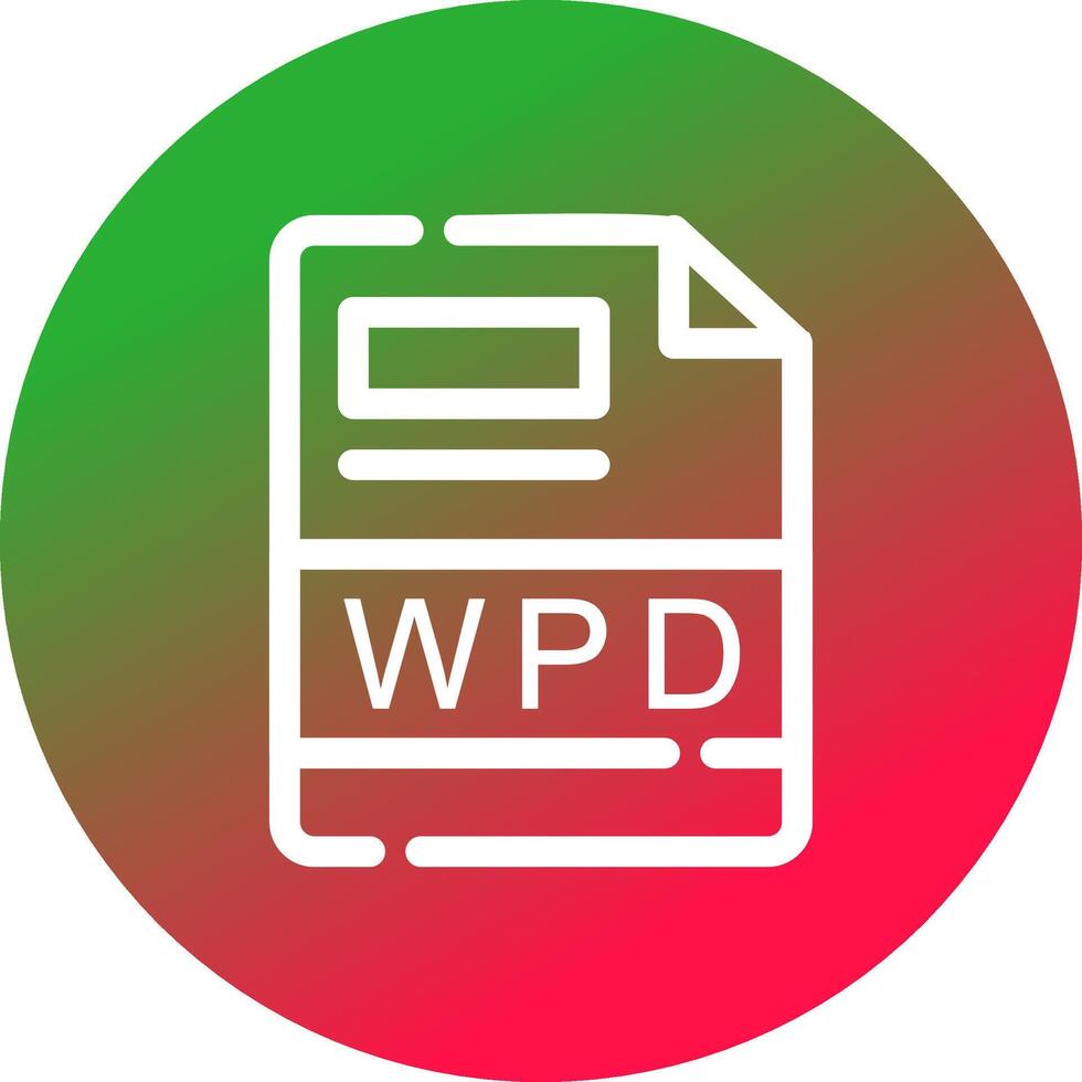 wpd creativo icono diseño vector