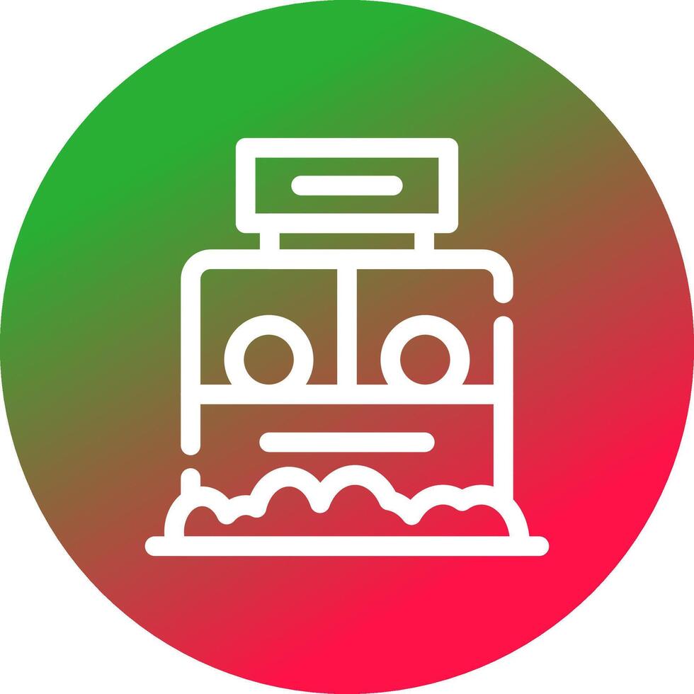 Ticket Box Creative Icon Design vector