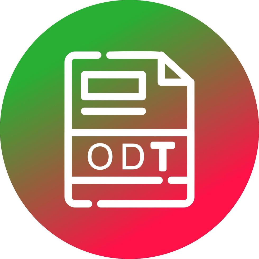 ODT Creative Icon Design vector