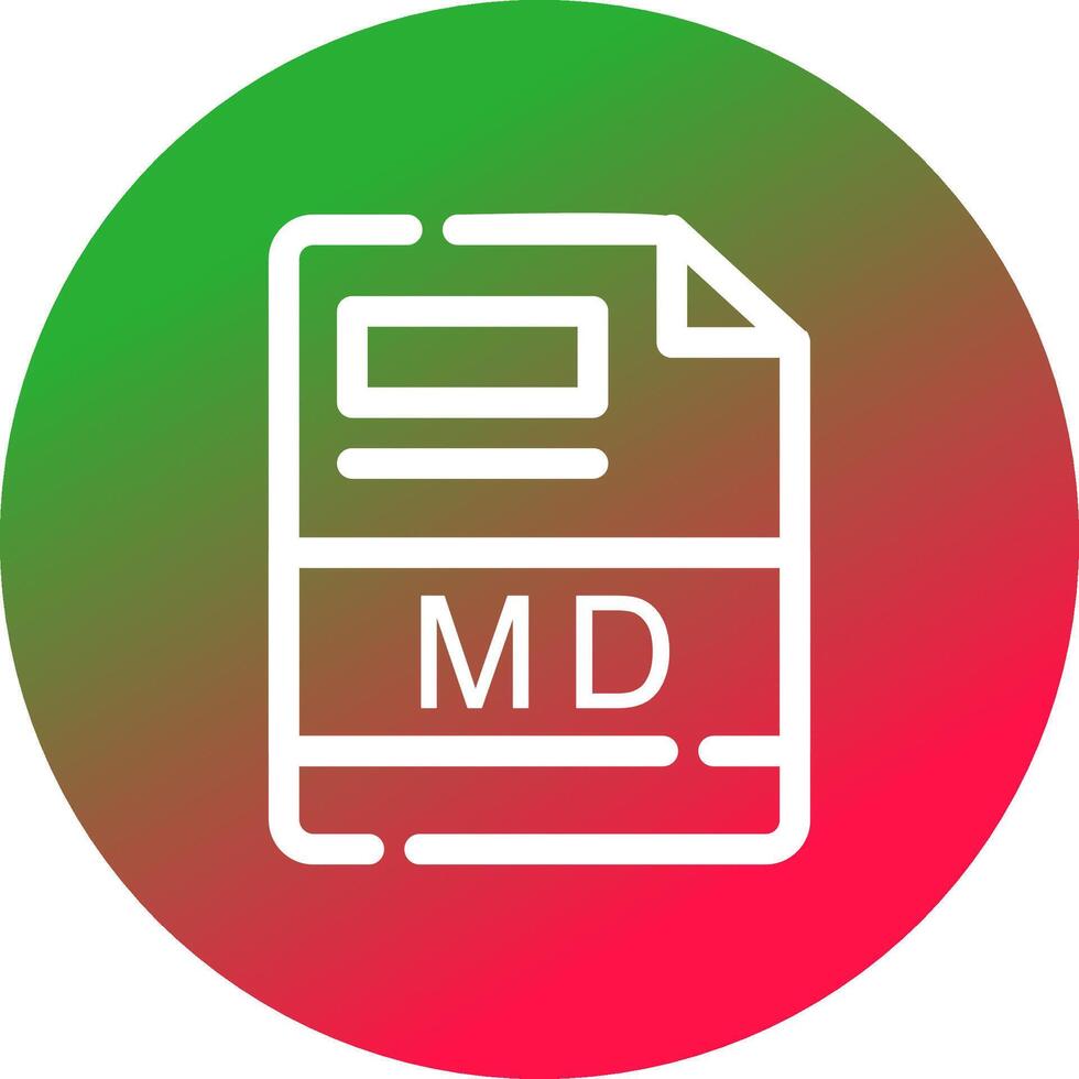 MD Creative Icon Design vector