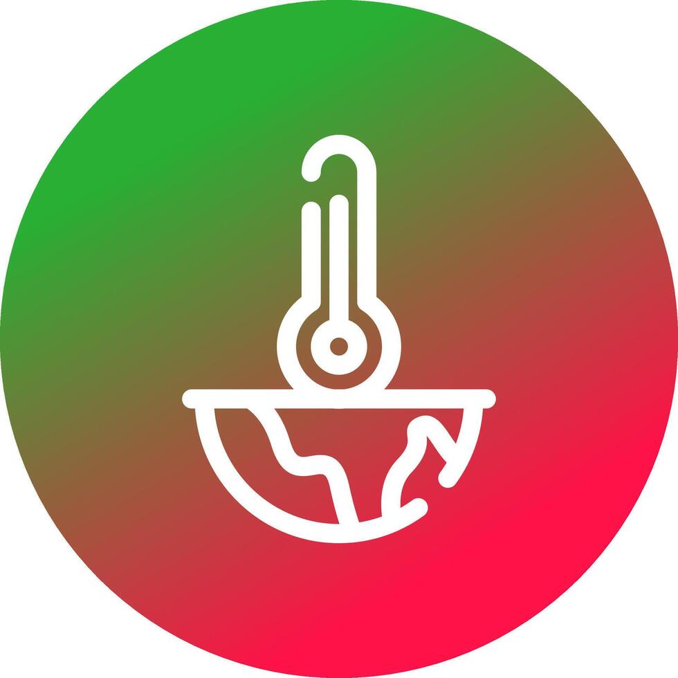 Global Warming Creative Icon Design vector
