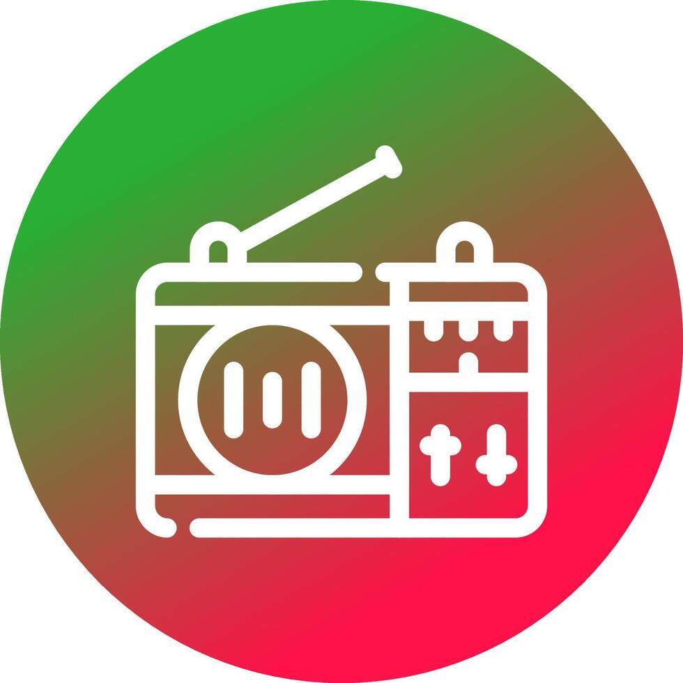 Radio Creative Icon Design vector