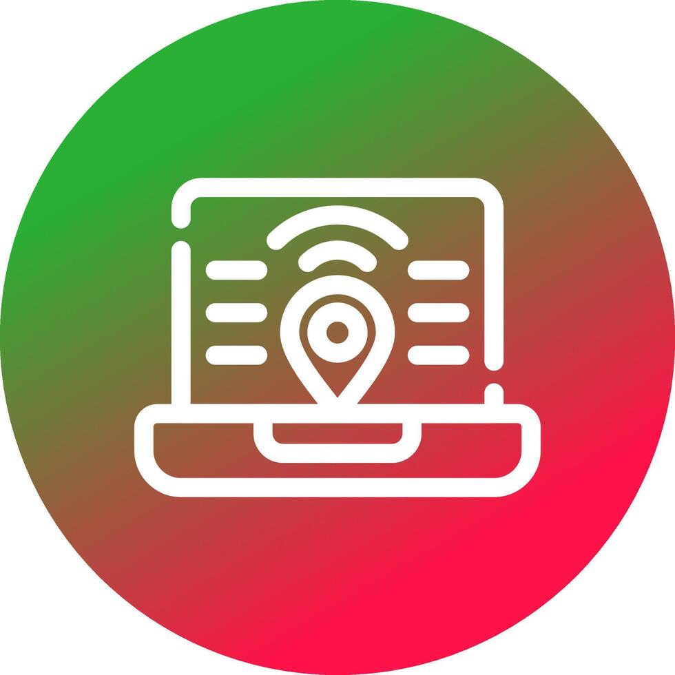 Digital Nomad Hub Creative Icon Design vector