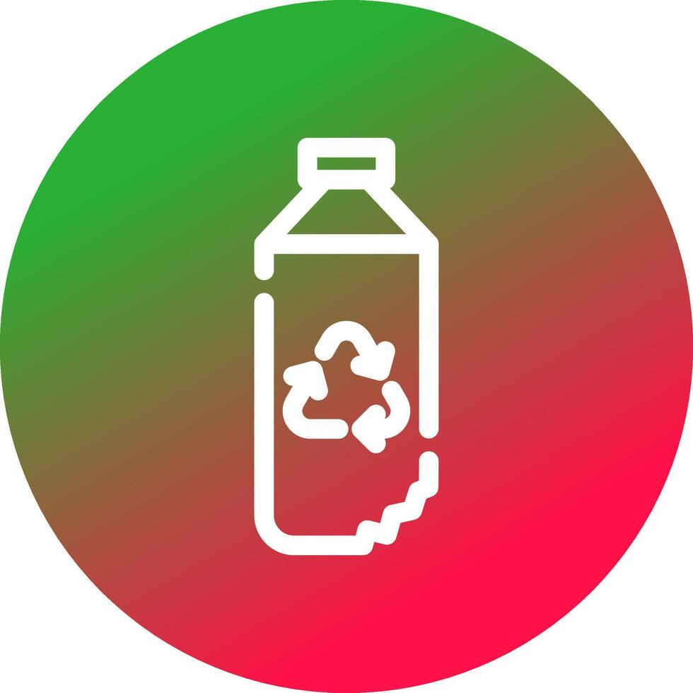 Water Bottle Creative Icon Design vector