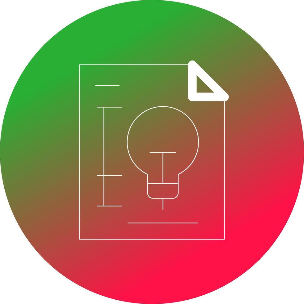 Patent Creative Icon Design vector