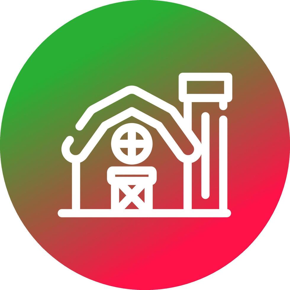 Farm House Creative Icon Design vector