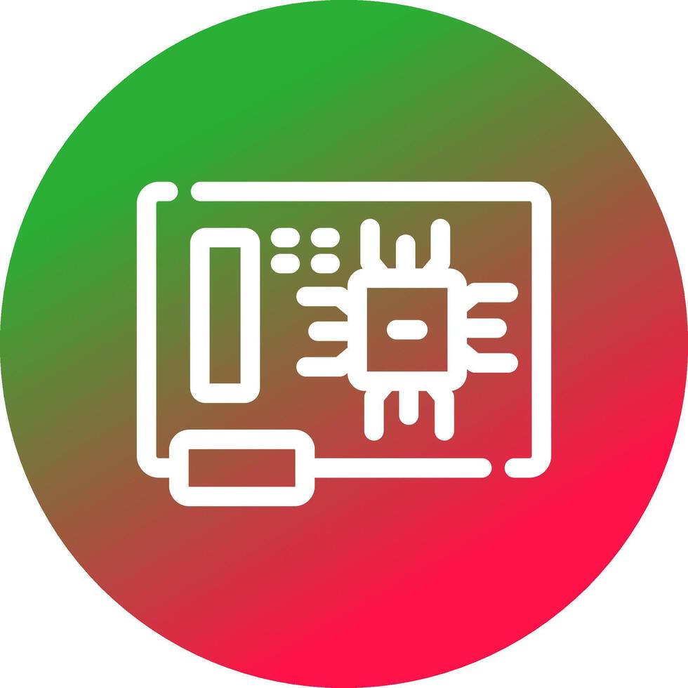 Circuit Board Creative Icon Design vector