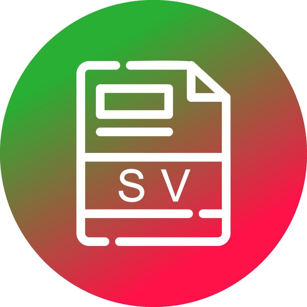 sv creativo icono diseño vector