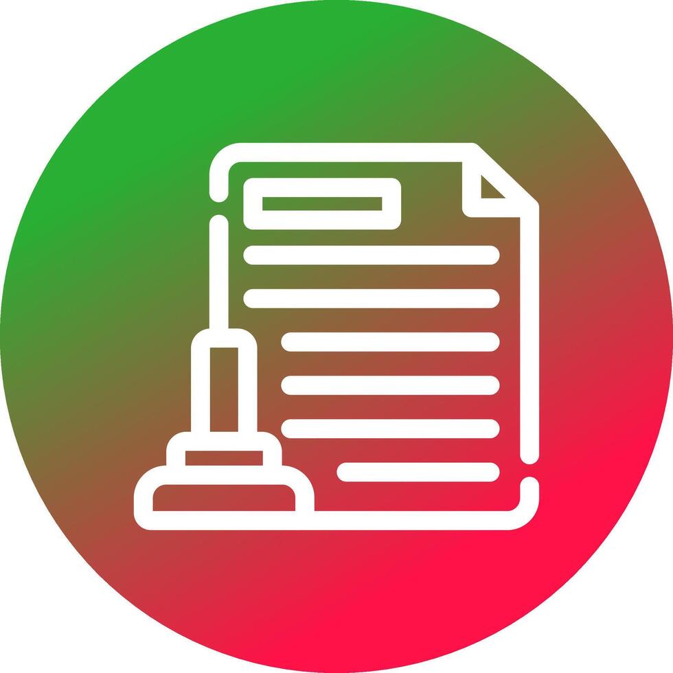 Legal Document Creative Icon Design vector