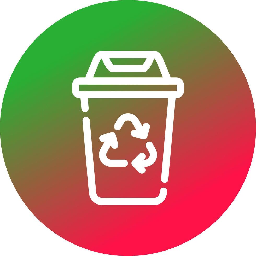 diseño de icono creativo de papelera de reciclaje vector