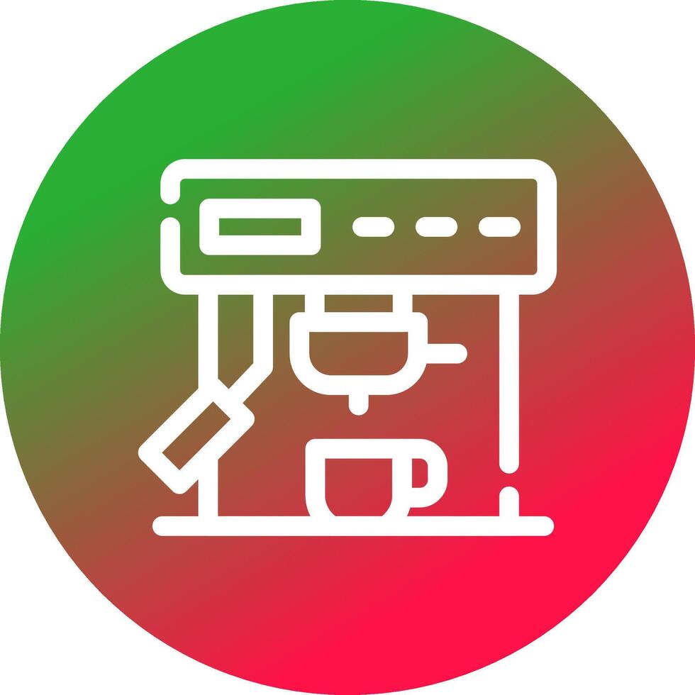 Coffee Machine Creative Icon Design vector