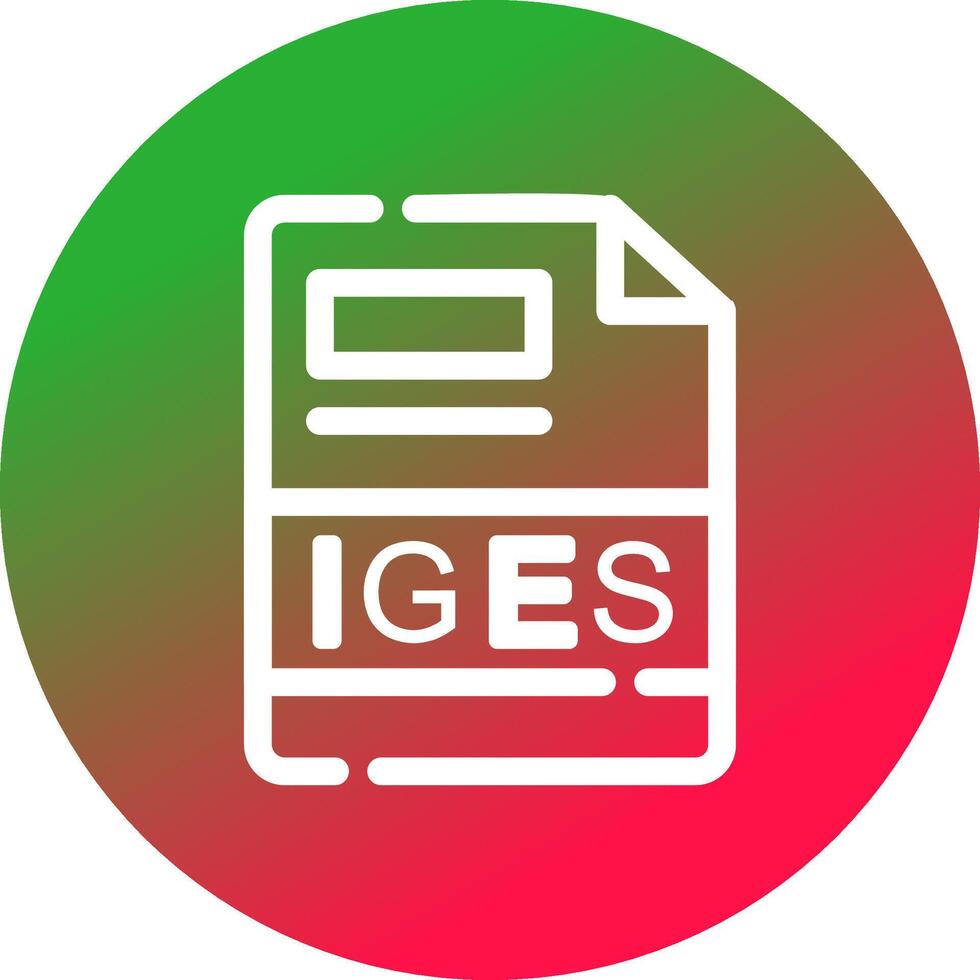 IGES Creative Icon Design vector