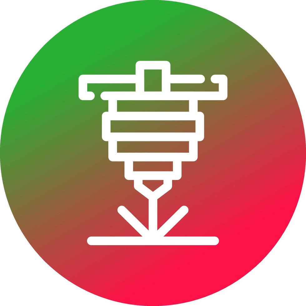 Laser Cutting Creative Icon Design vector
