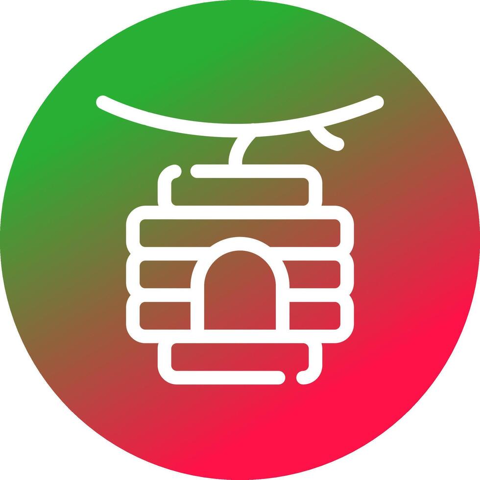Bee Hive Creative Icon Design vector