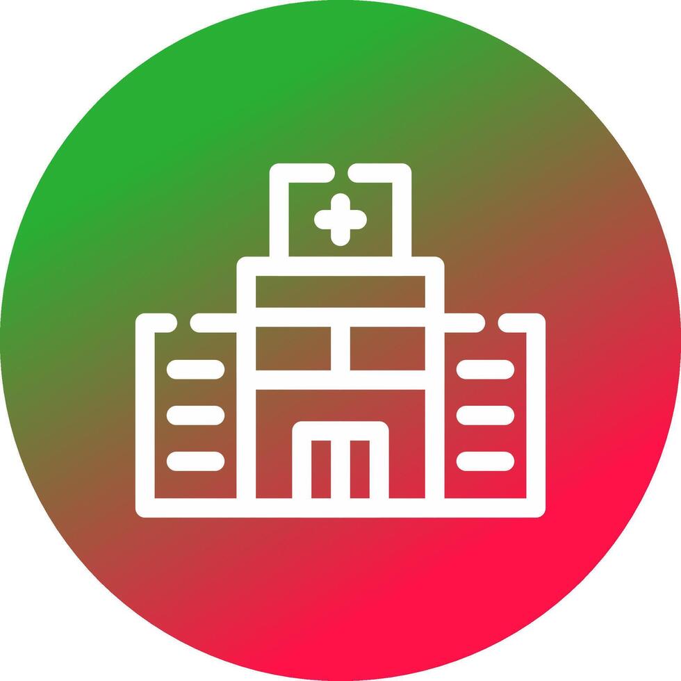 diseño de icono creativo de hospital vector