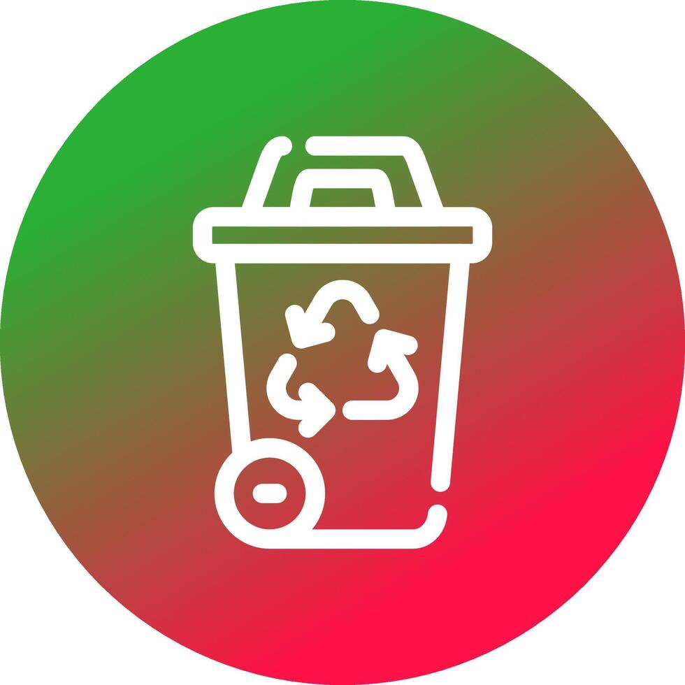 Recycling Bin Creative Icon Design vector