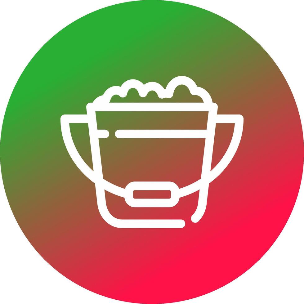 Bucket Creative Icon Design vector