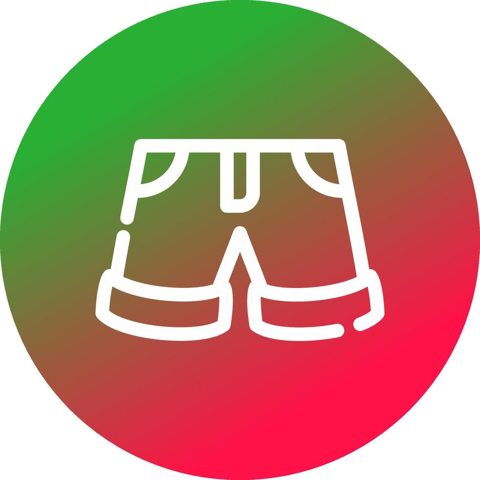 diseño de icono creativo de pantalones cortos vector