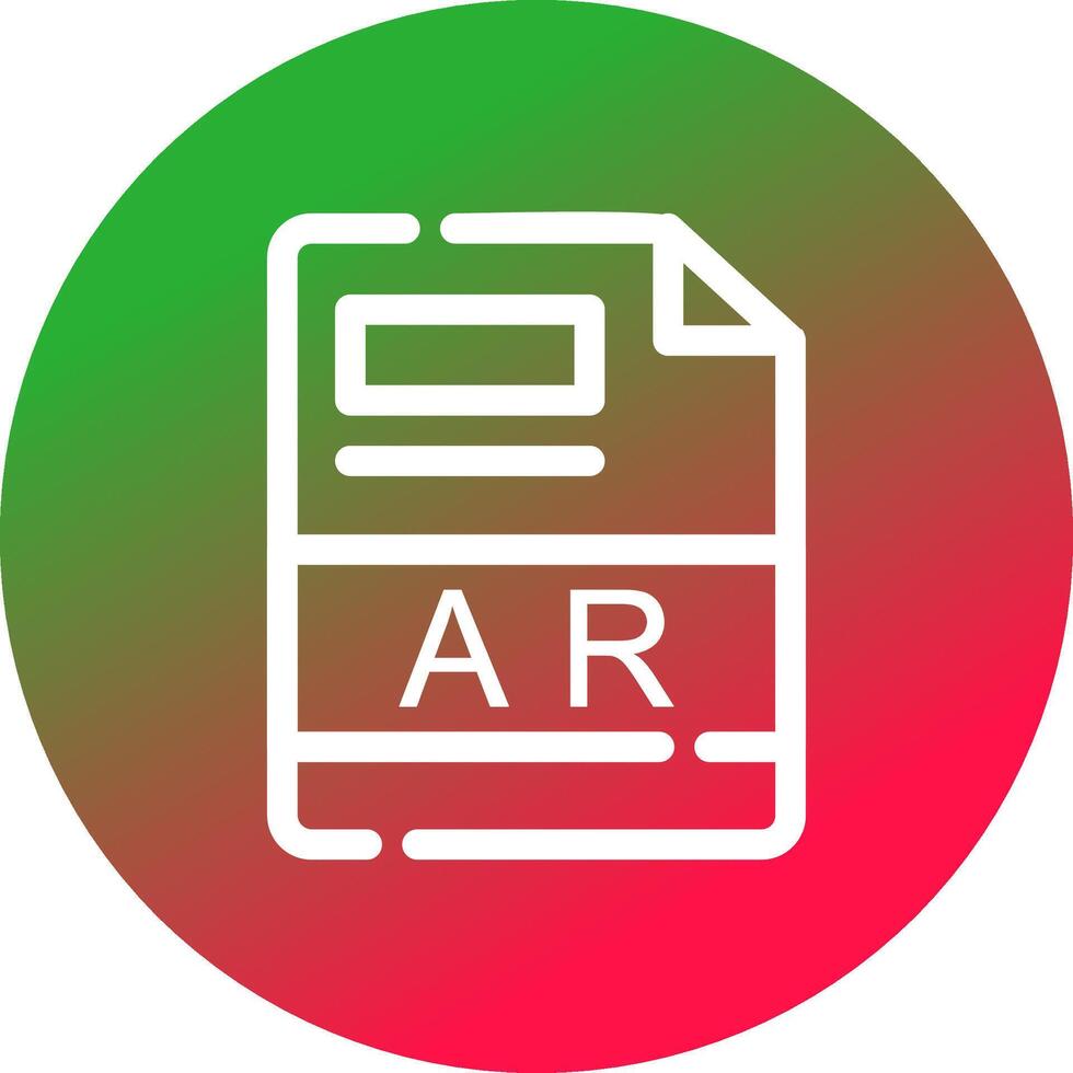 AR Creative Icon Design vector