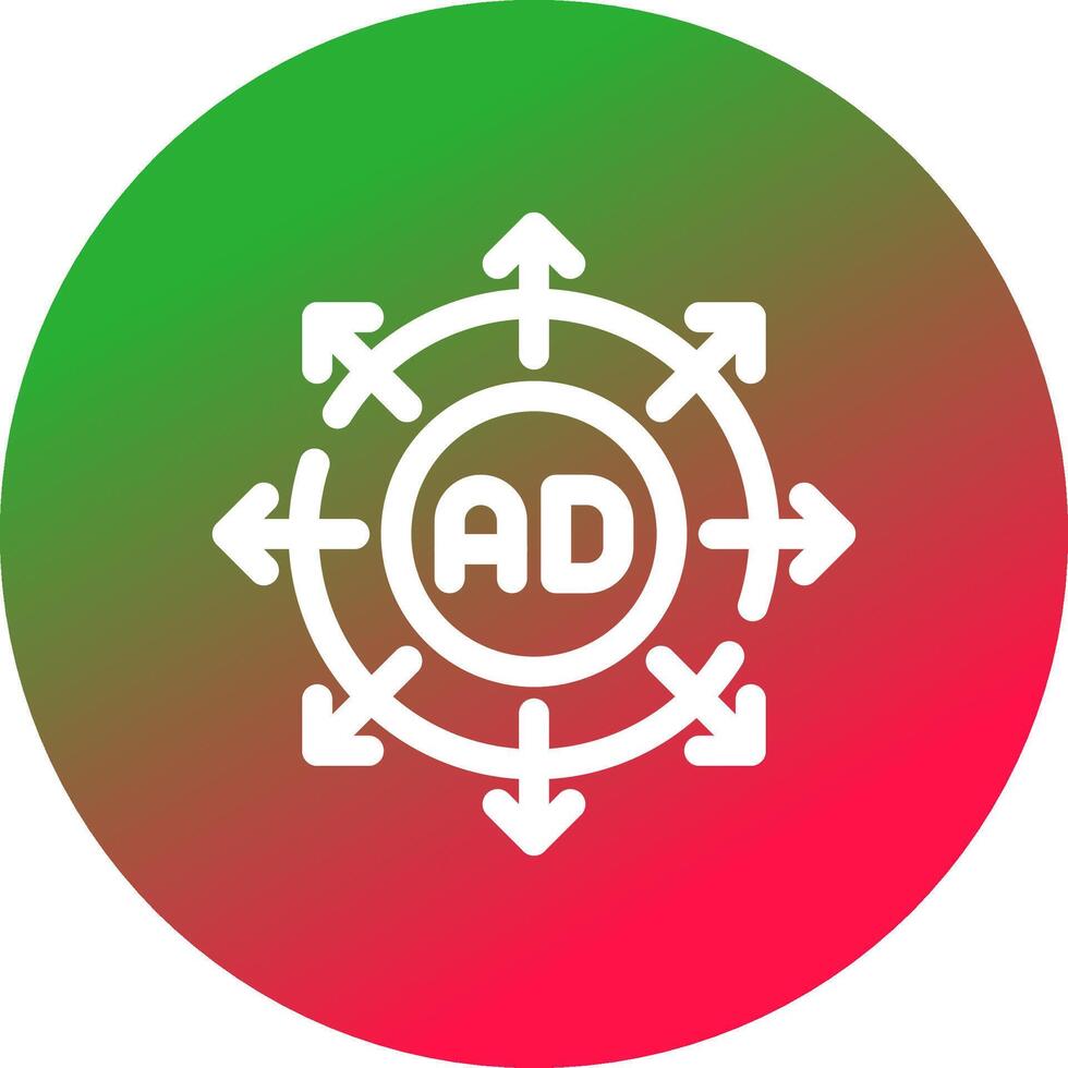 Advertising Submission Creative Icon Design vector