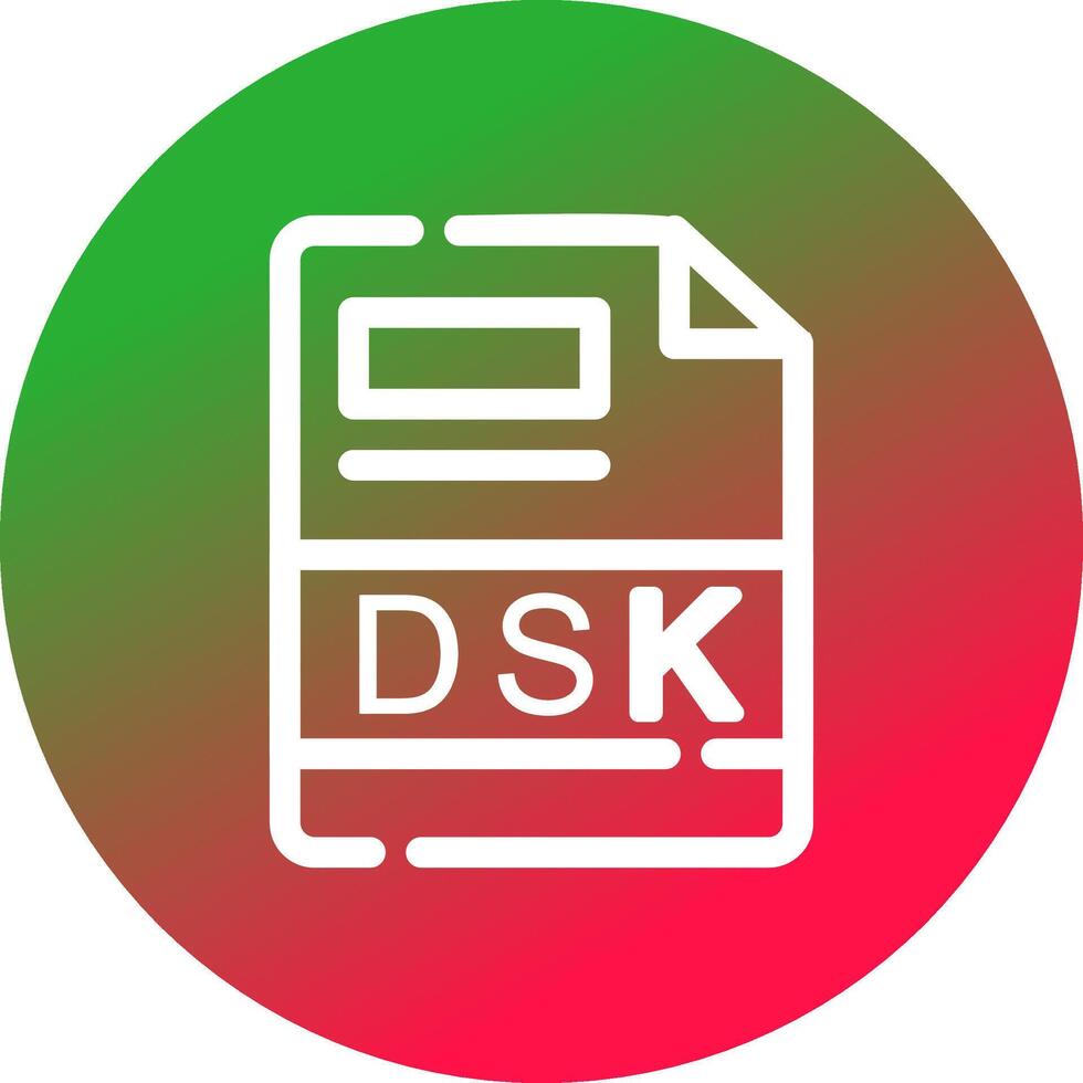 dsk creativo icono diseño vector