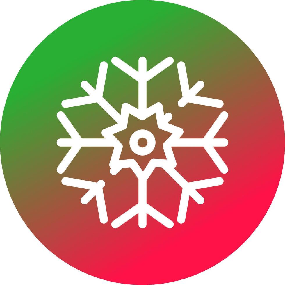 diseño de icono creativo de copo de nieve vector