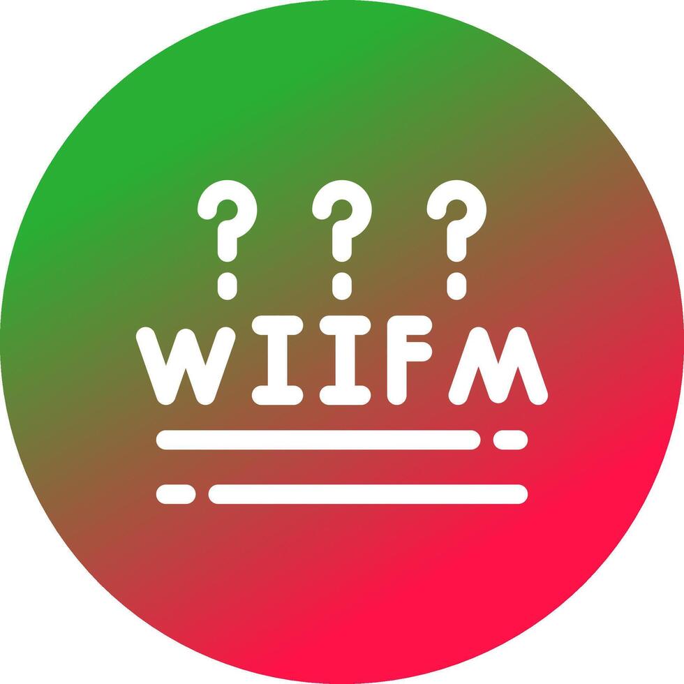 Wiifm creativo icono diseño vector