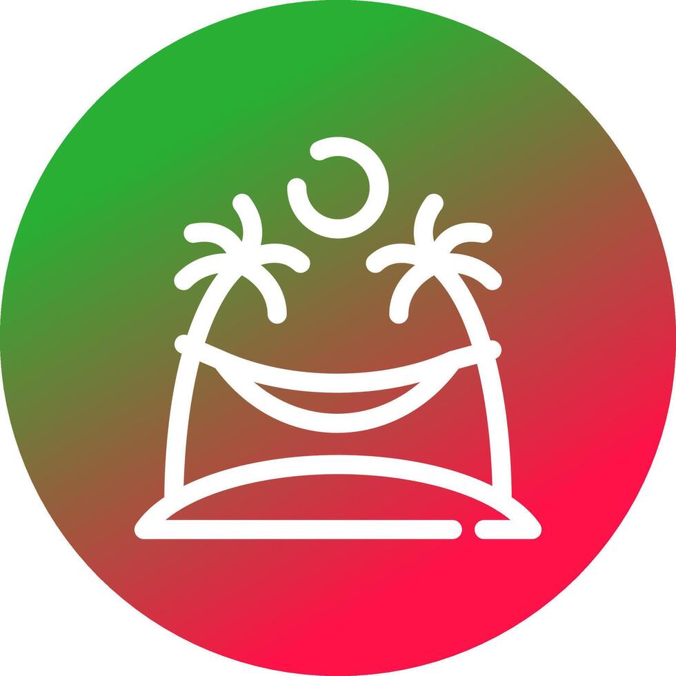 Hammock Creative Icon Design vector