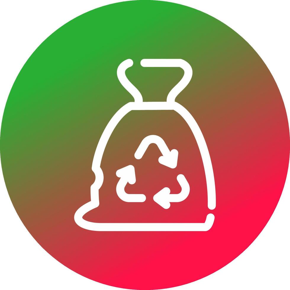 Garbage bag Creative Icon Design vector