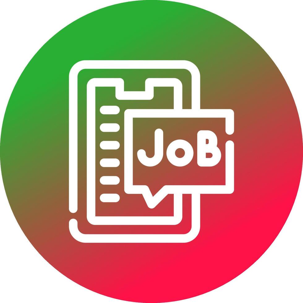 Job Search Creative Icon Design vector