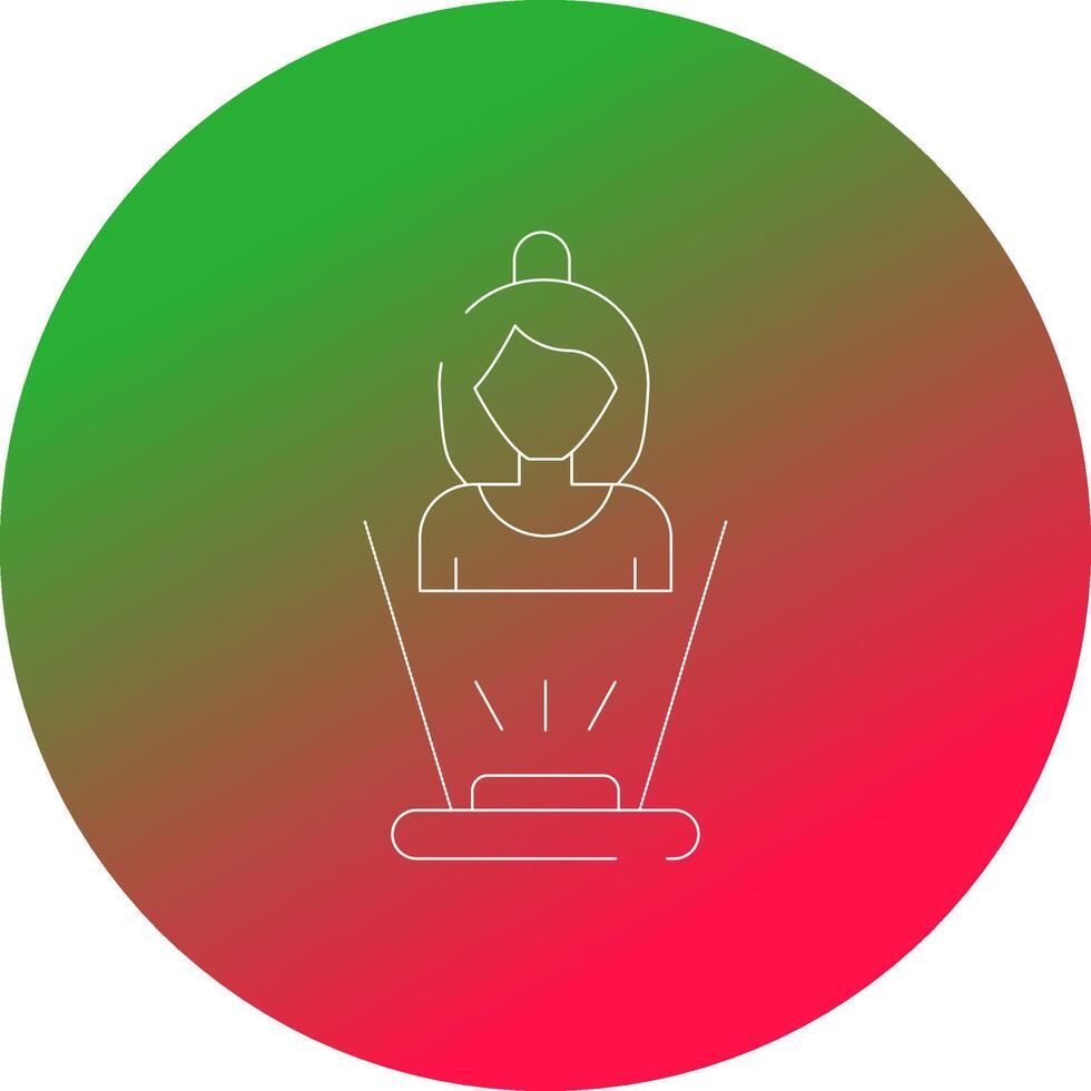 Hologram Creative Icon Design vector