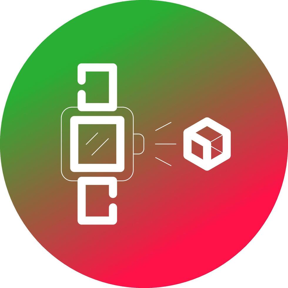 Holo Smart Watch Creative Icon Design vector