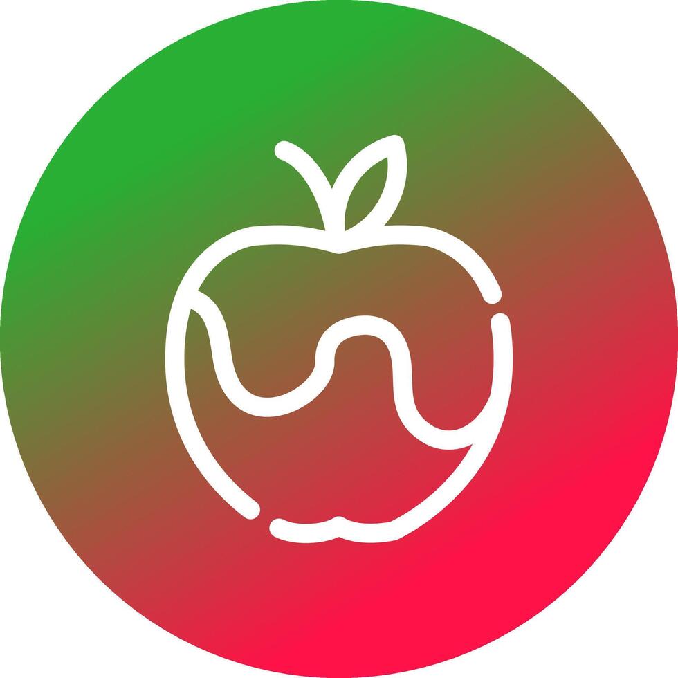 diseño de icono creativo de manzana vector