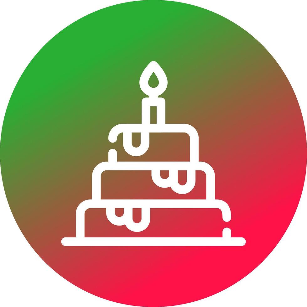 Wedding Cake Creative Icon Design vector