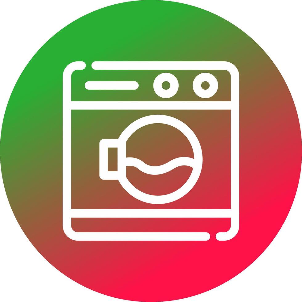 Washing Machine Creative Icon Design vector