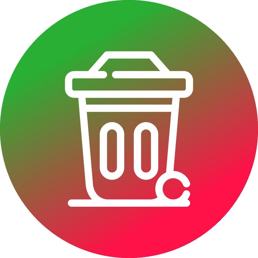 Dustbin Creative Icon Design vector