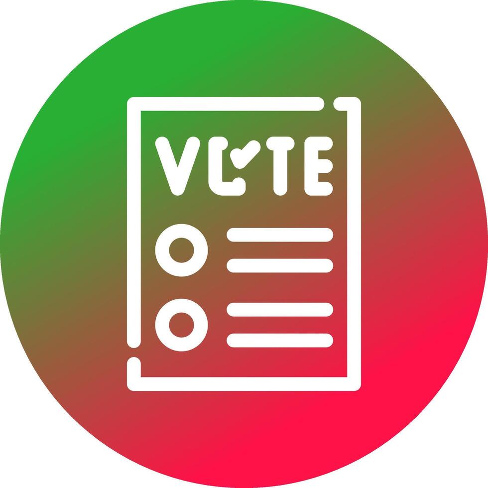 Ballot Creative Icon Design vector