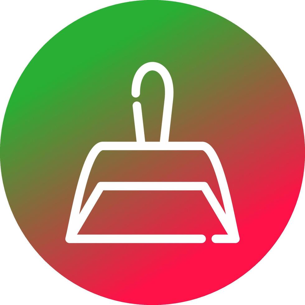 Dust Pan Creative Icon Design vector