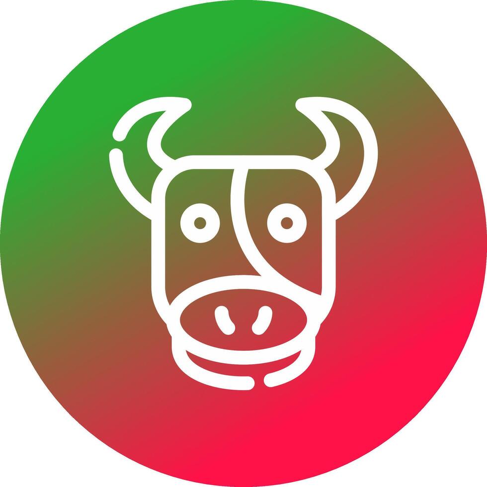 diseño de icono creativo de vaca vector