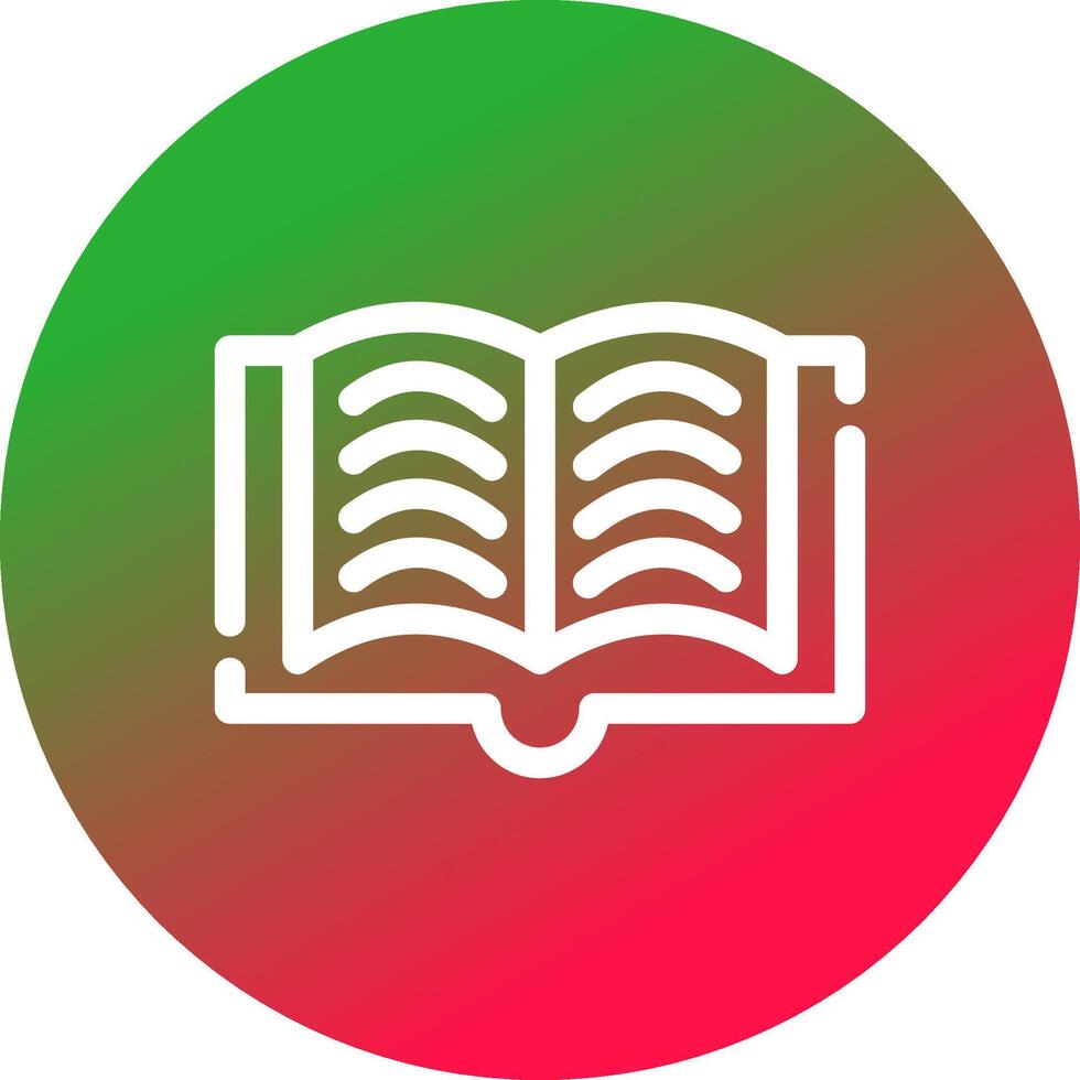 Open Book Creative Icon Design vector