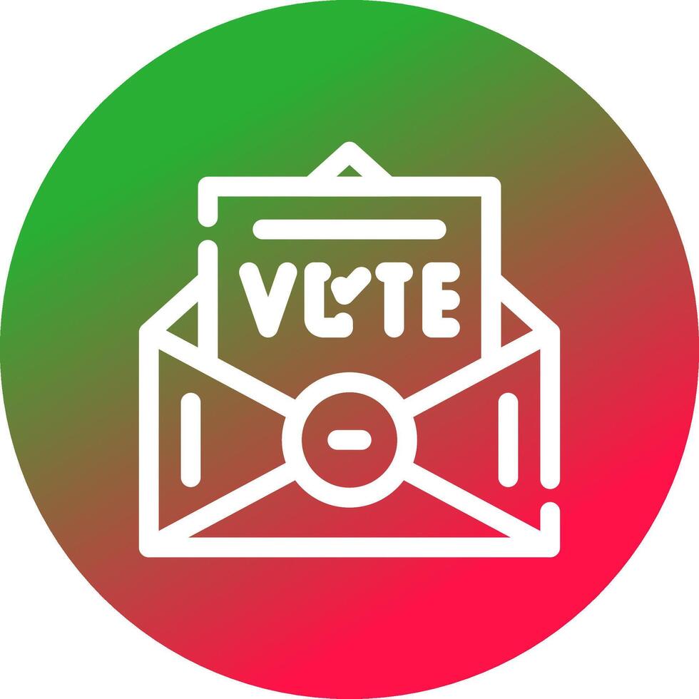 votar diseño de icono creativo vector