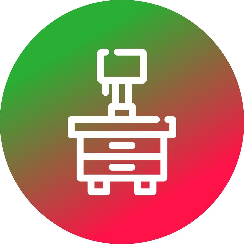 Side Table Creative Icon Design vector