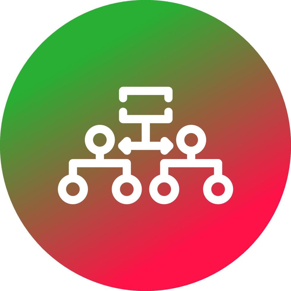 Labeled Hierarchy Creative Icon Design vector