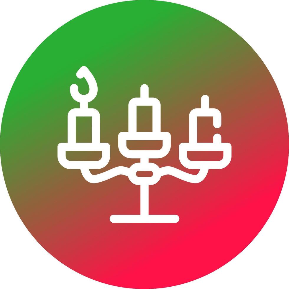 diseño de icono creativo de candelabros vector