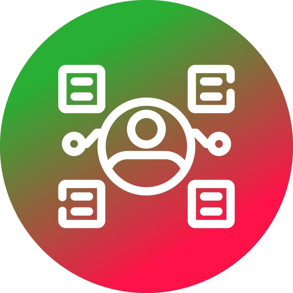 User Predictions Creative Icon Design vector