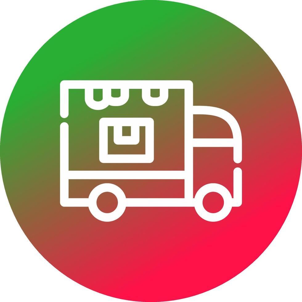 Delivery Truck Creative Icon Design vector