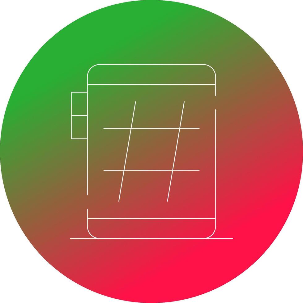 hashtag creativo icono diseño vector