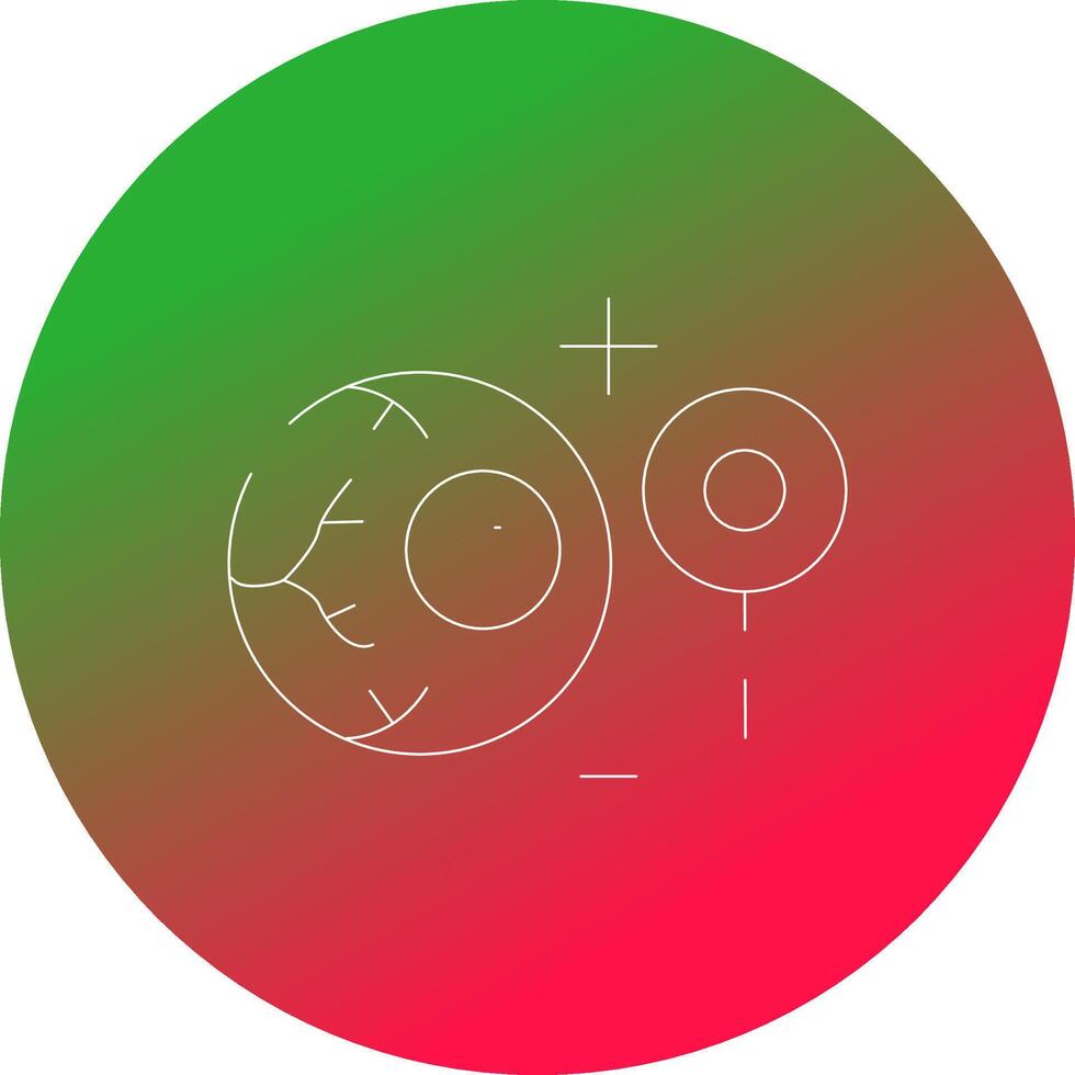 Manual Eye Examination Creative Icon Design vector
